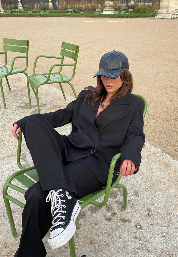 Mimi A.R x NA-KD Recycled dubbelknäppt kavaj - Black