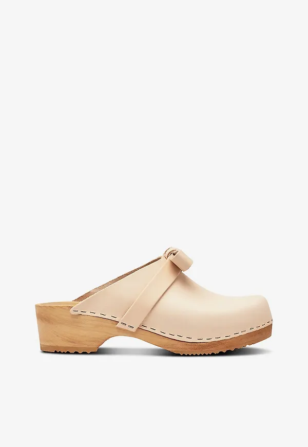 Mimou - Träsko med rosett - Beige