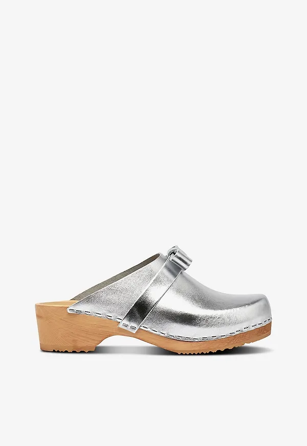 Mimou - Träsko med rosett - Silver