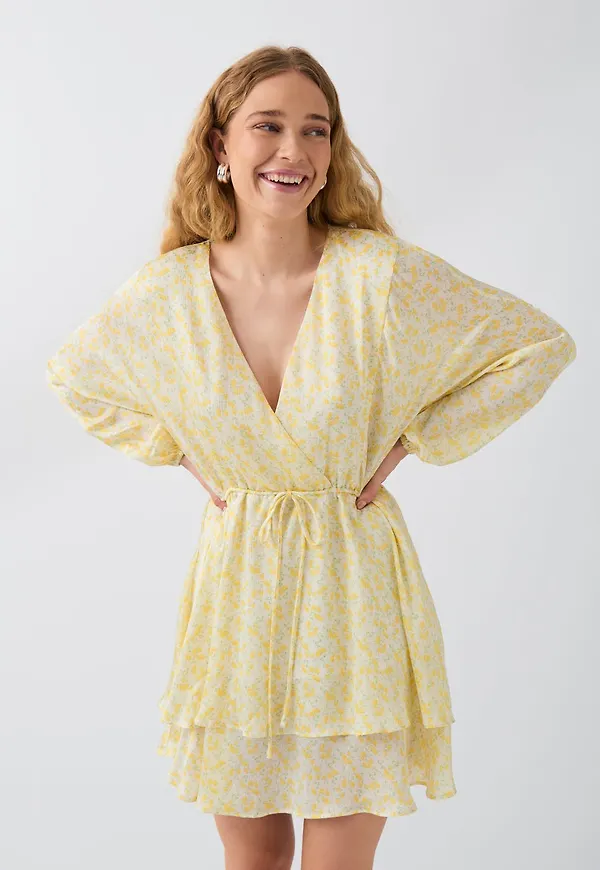 Mini drawstring dress