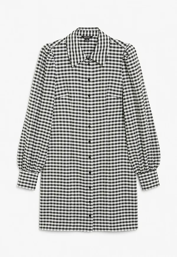 Mini shirt dress - Black