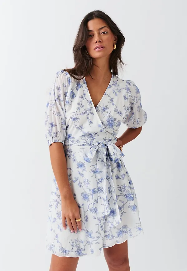 Mini wrap dress