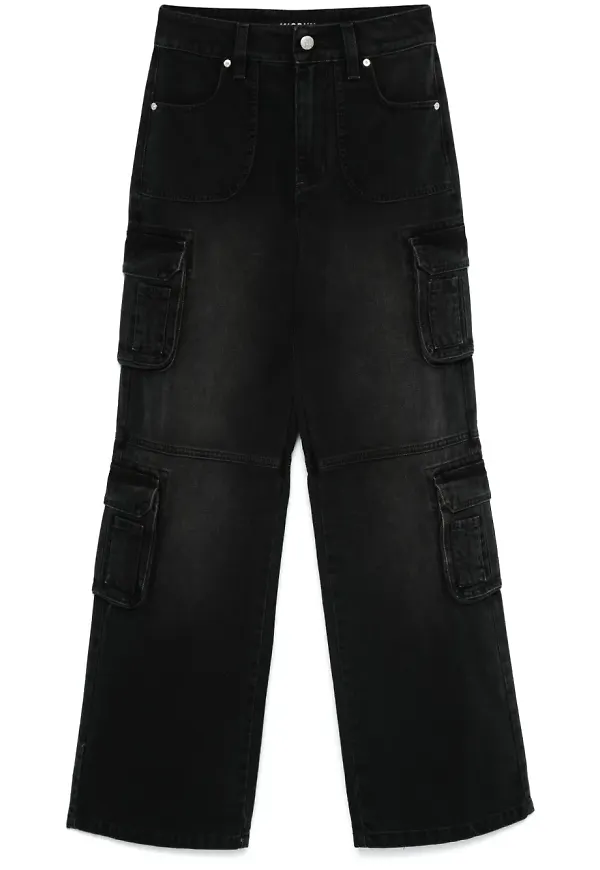 MISBHV cargojeans i denim - Svart