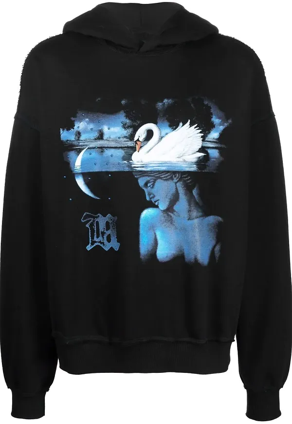 MISBHV hoodie med grafiskt tryck - Svart