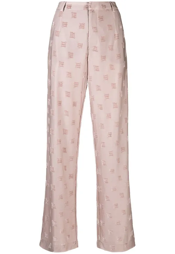 MISBHV raka byxor med monogram - Rosa