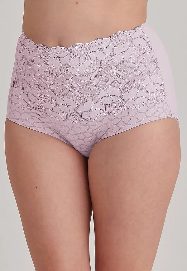 Miss Mary of Sweden - Maxitrosa Jacquard & Lace Pantie Girdle - Rosa