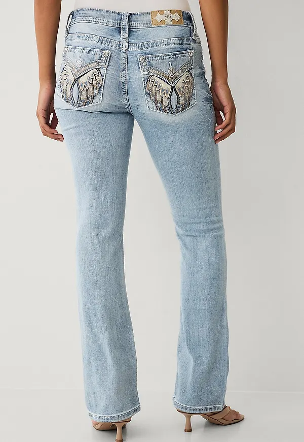 Miss Me - Jeans Niela Wing Bootcut Jeans - Blå