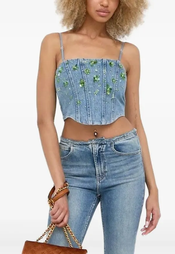 Miss Sixty utsmyckad jeanstopp - Blå