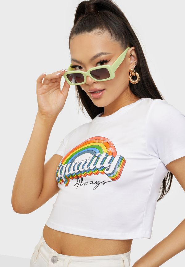 Missguided - Crop tops - Equality Cap Sleeve Crop Top - Toppar