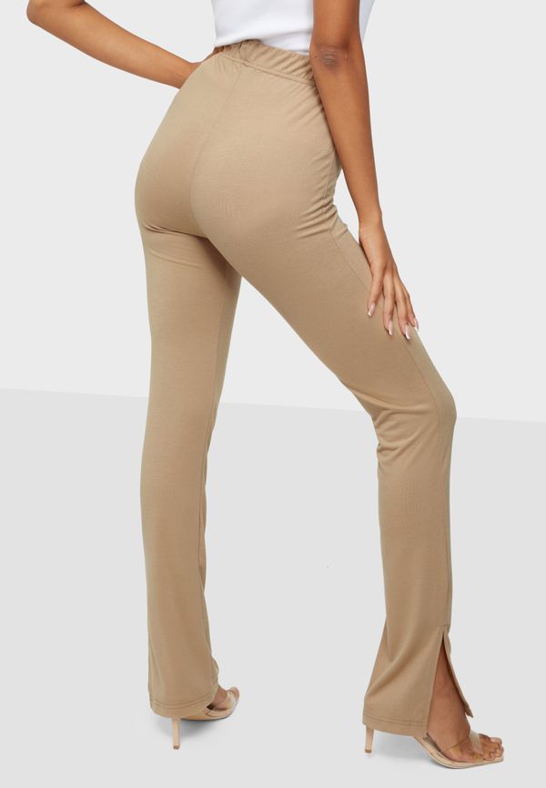 Missguided - Leggings - Jersey Split Flare Hem Legging - Byxor & Shorts - Leggings