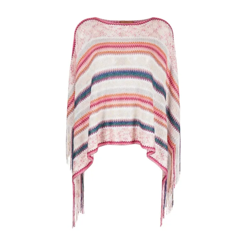 Missoni - Capes och Ponchos - Rosa - Dam - Storlek: ONE Size