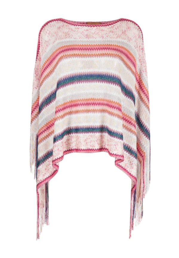 Missoni - Capes och Ponchos - Rosa - Dam - Storlek: ONE Size