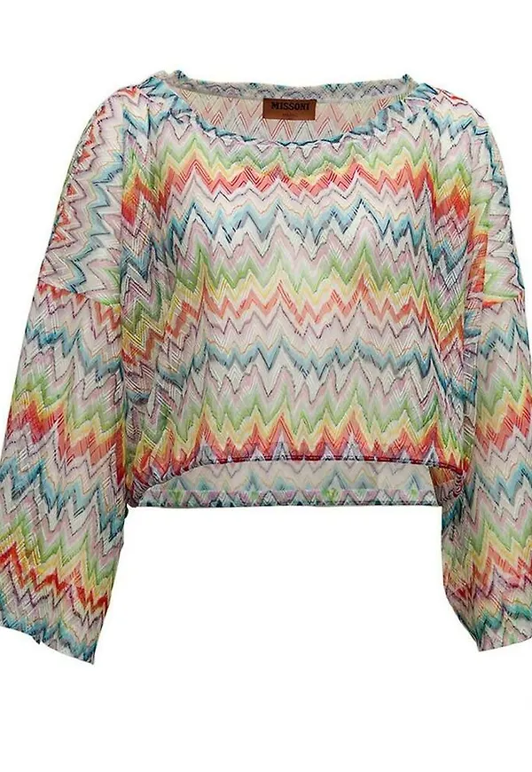 Missoni - Stickade tröjor & koftor - Beige - Dam - Storlek: S