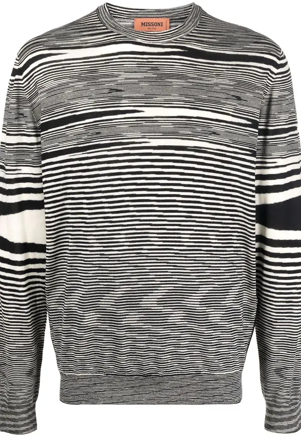 Missoni intarsiastickad tröja - Svart
