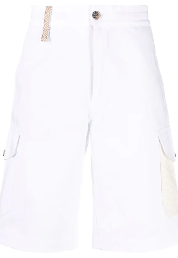 Missoni knälånga cargoshorts - Vit