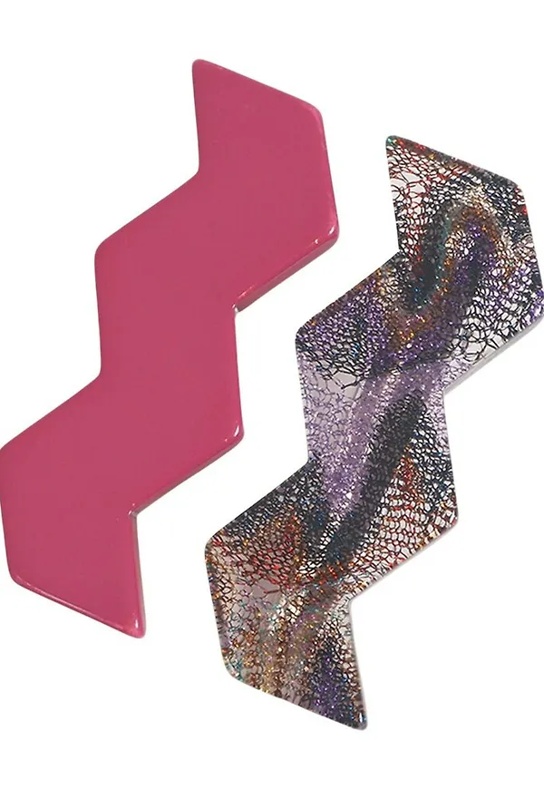 Missoni Mixed Hairclips Rosa, Dam