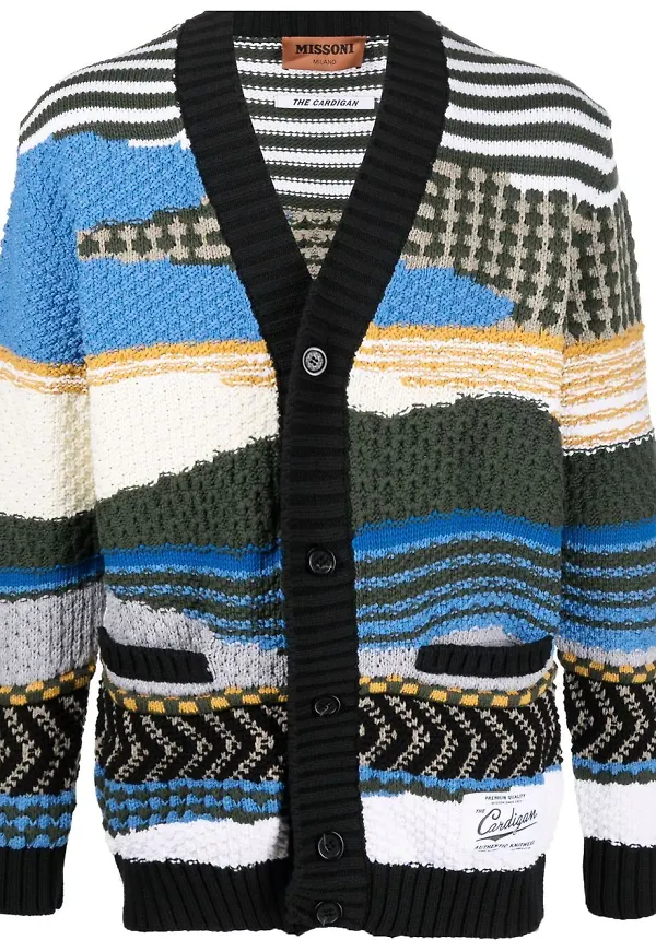 Missoni stickad kofta - Blå