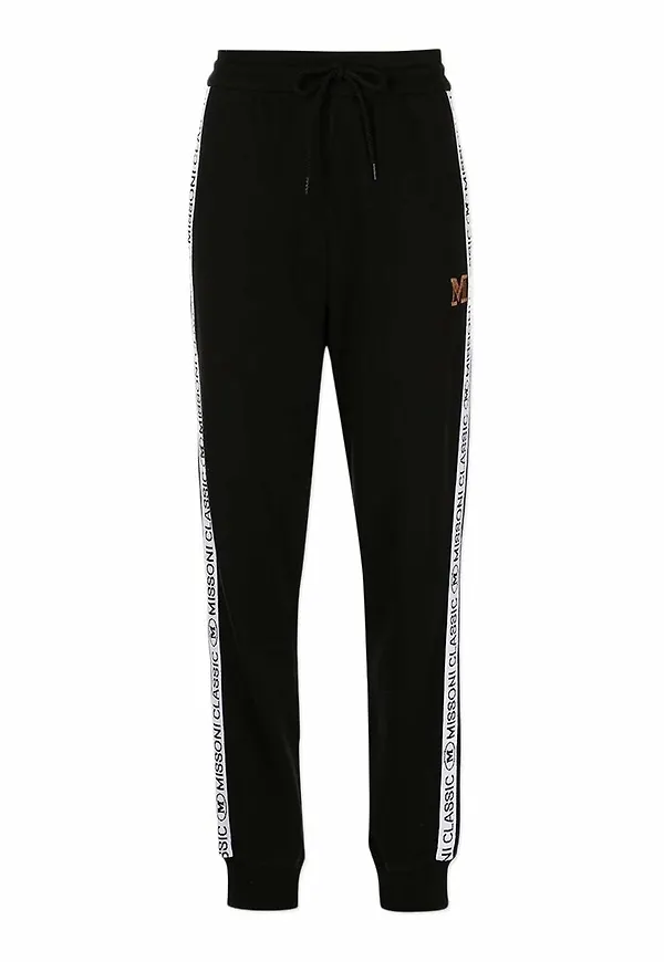 Missoni Tape Trackpants Black Svart, Dam