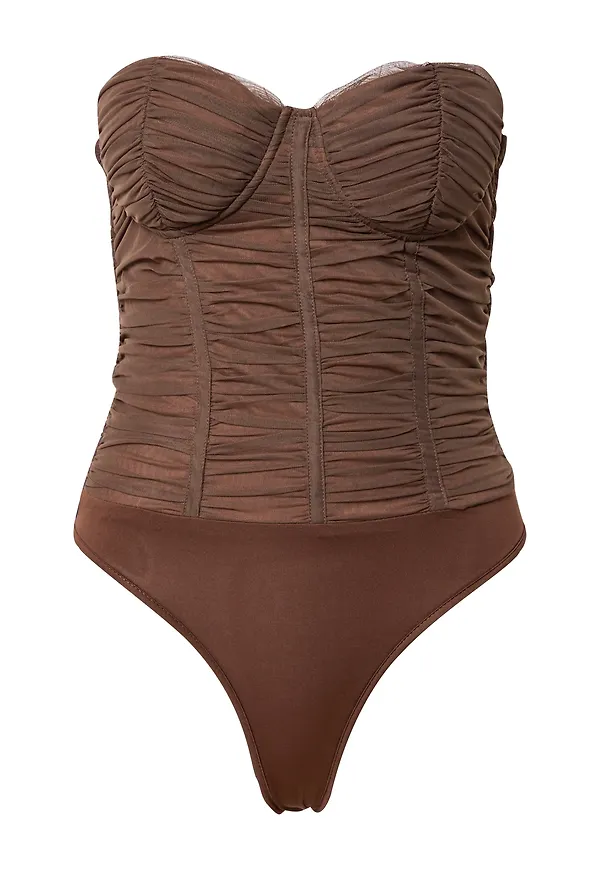 Misspap T-shirtbody choklad