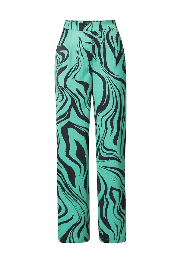 Misspap Veckad byxa jade / svart