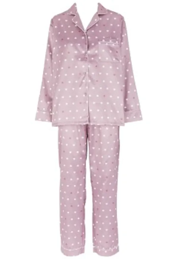 Missya Leo Sateen Pyjamas Lila X-Large Dam