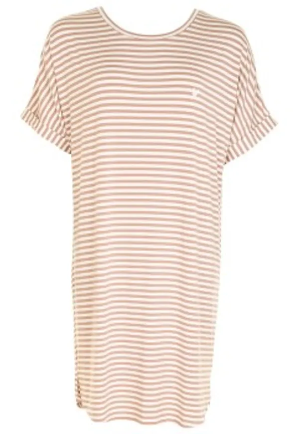 Missya Softness Modal Big Shirt Brun mönstrad modal Small Dam
