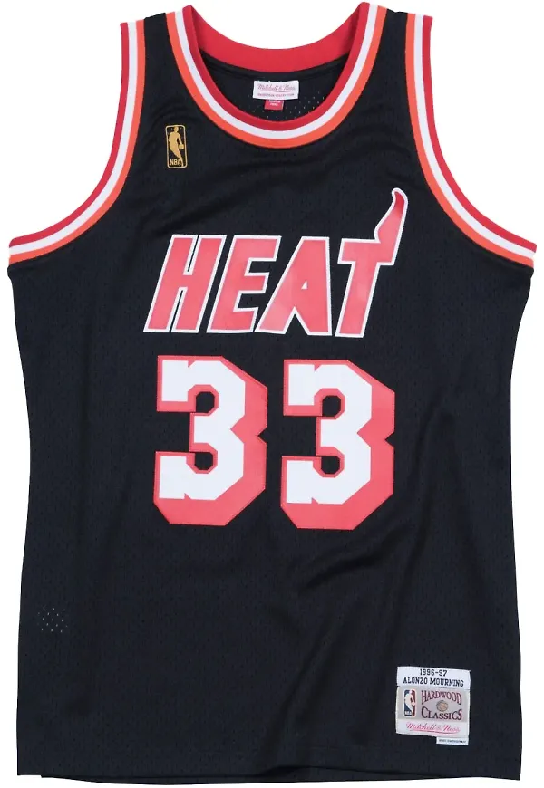 Mitchell & Ness Alonzo Mourning Miami Heat Swingman tröja från 1996/97 - Svart