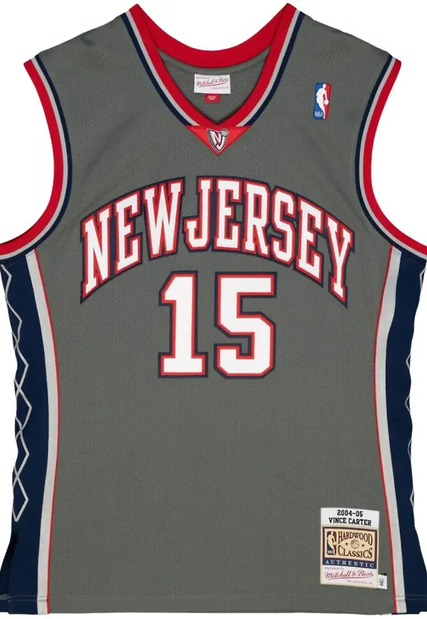 Mitchell & Ness NBA New Jersey Nets 2004 Vince Carter baskettröja - Grå
