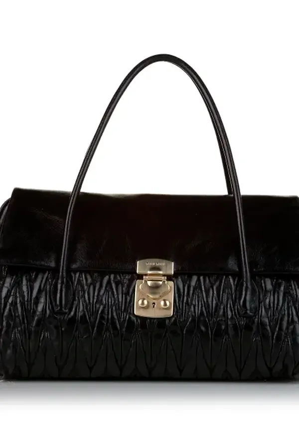 Miu Miu Matelasse Leather Satchel