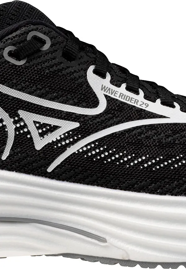 Mizuno Women's Wave Rider 29 Black Sand/White/Black