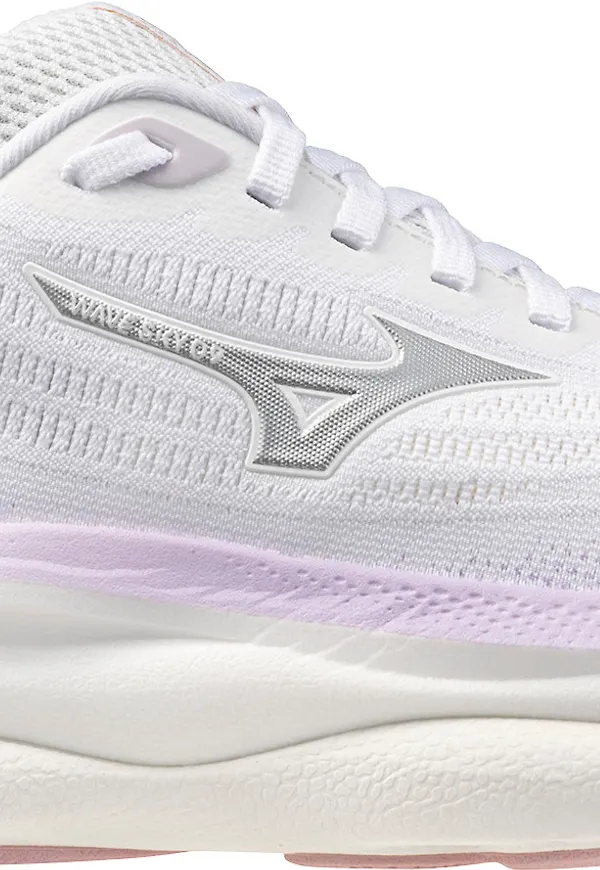 Mizuno Women's Wave Sky 9 White/Silver/Orchid Petal