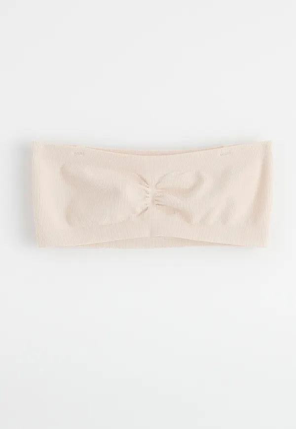 Mjuk seamless ribbad bandeau bh