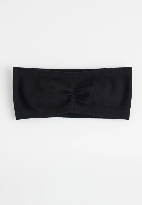 Mjuk seamless ribbad bandeau bh