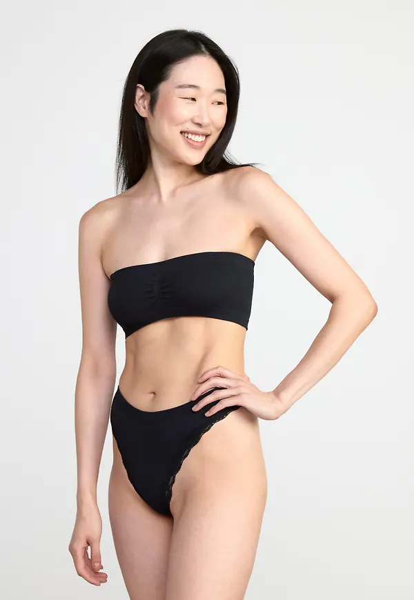 Mjuk seamless ribbad bandeau bh