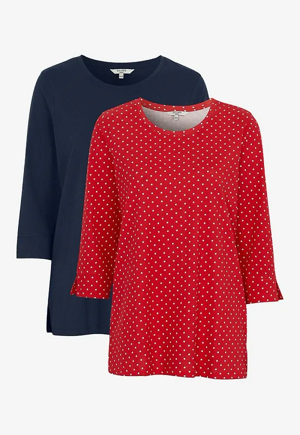 Mjuk trikåtopp 2-pack
