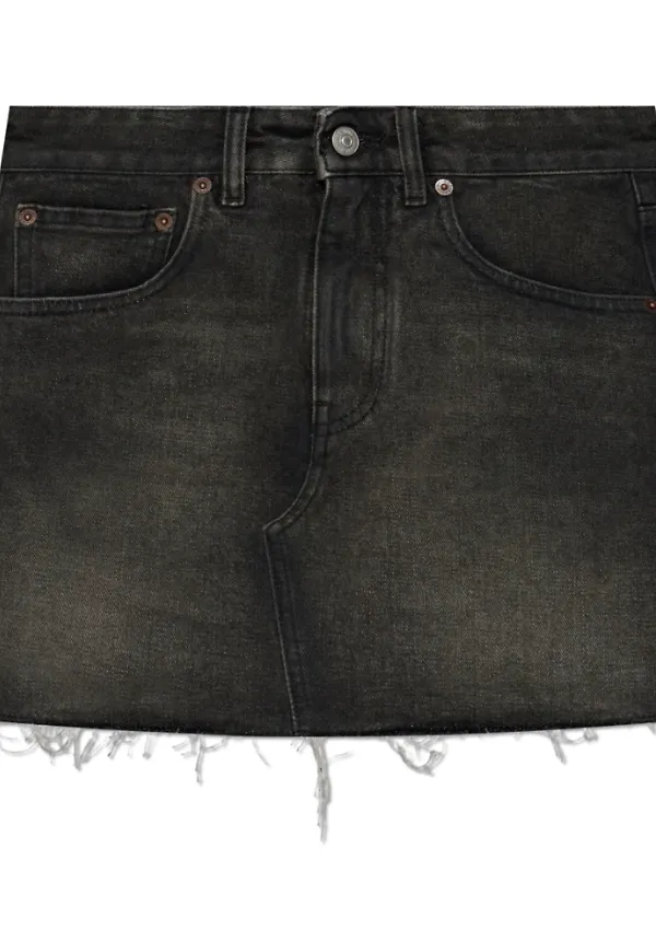 MM6 Maison Margiela, Kjol, Dam, M, Denim, Denimkjol med vintageeffekt