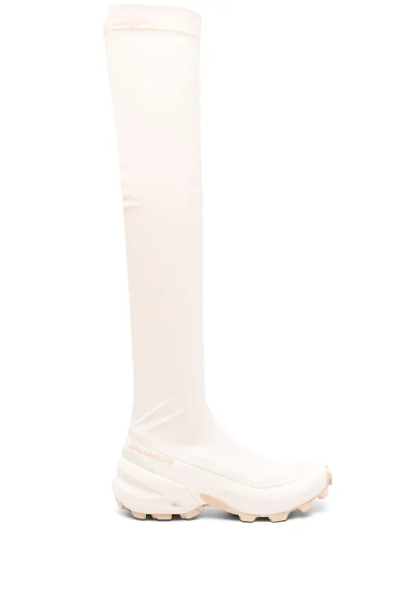 MM6 Maison Margiela X Salomon lårhöga stövlar - Neutral