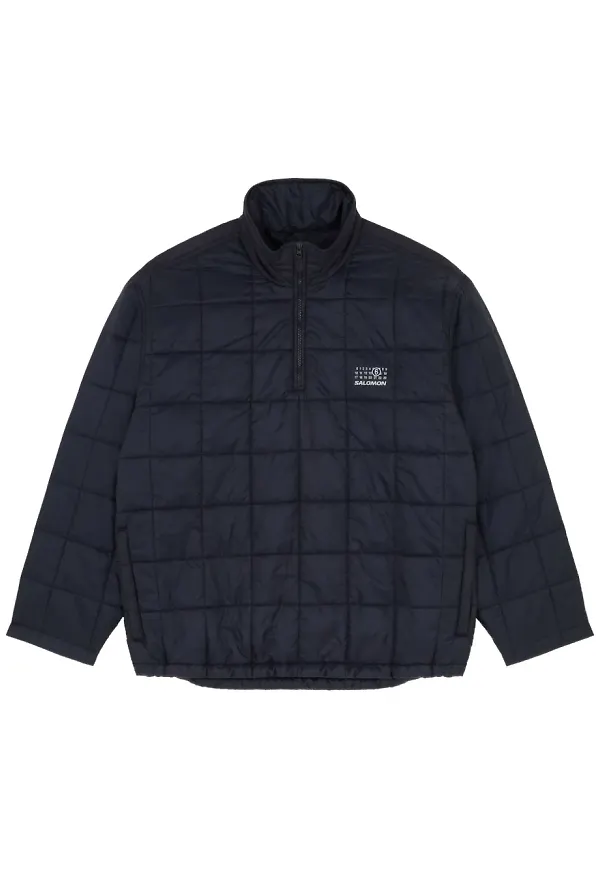 MM6 Maison Margiela X Salomon quiltad jacka med halv dragkedja - Blå
