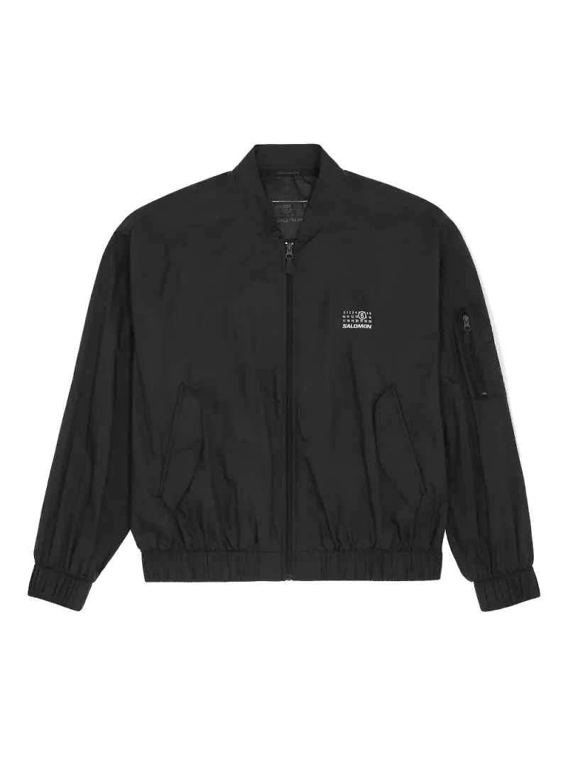 MM6 Maison Margiela X Salomon x Salomon bomberjacka med tryck - Svart