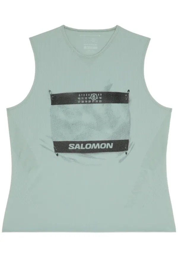 MM6 Maison Margiela X Salomon x Salomon linne med logotyp - Grön