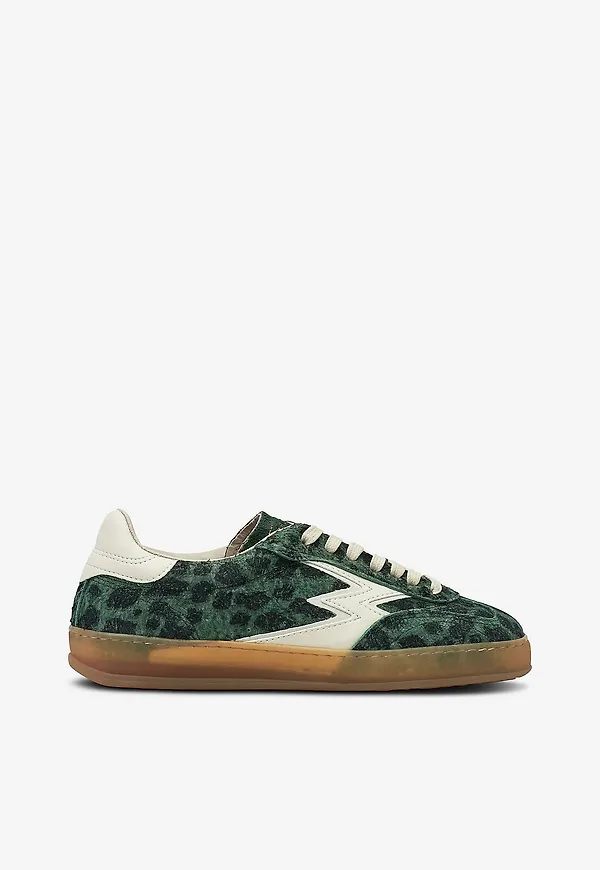 Moaconcept - Sneakers Club Leopard - Grön