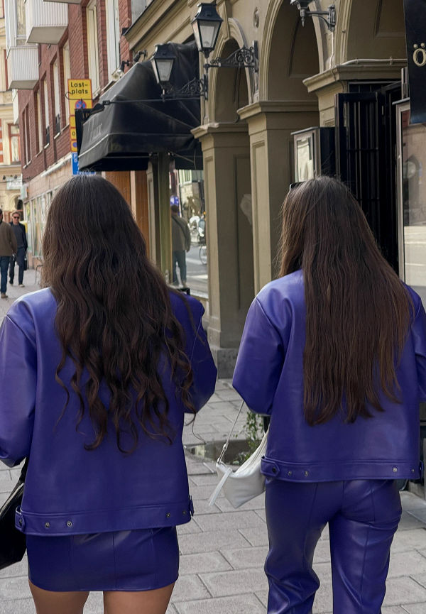 Mocean Sisters x NA-KD PU-jacka - Purple