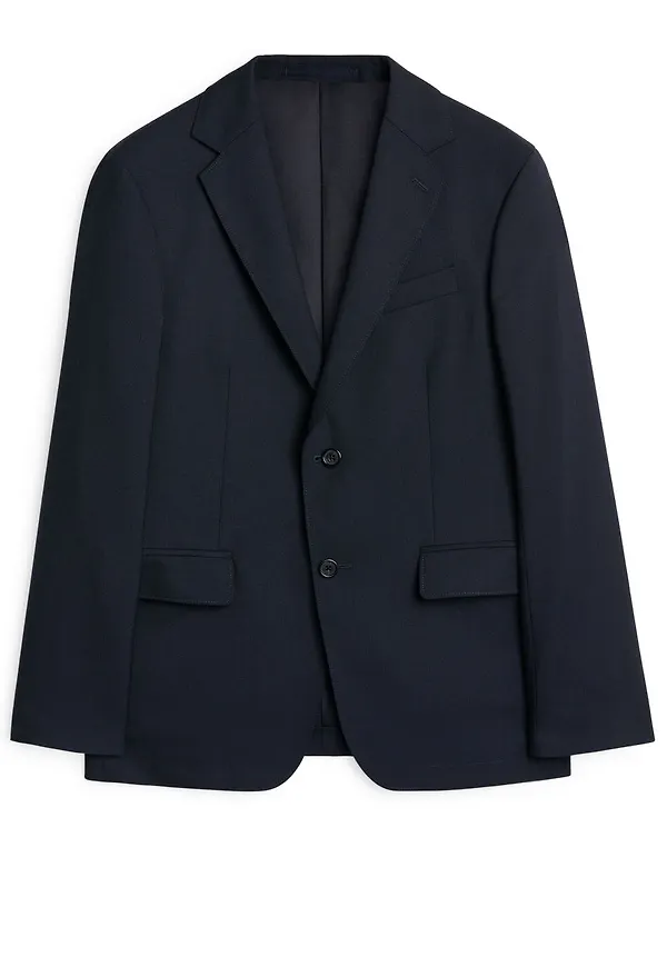 Modern Blazer Hopsack - Blue
