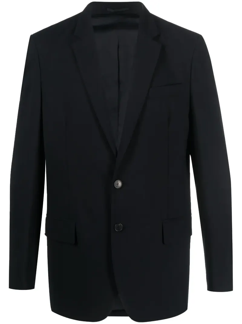 MODES GARMENTS figursydd enkelknäppt blazer - Blå