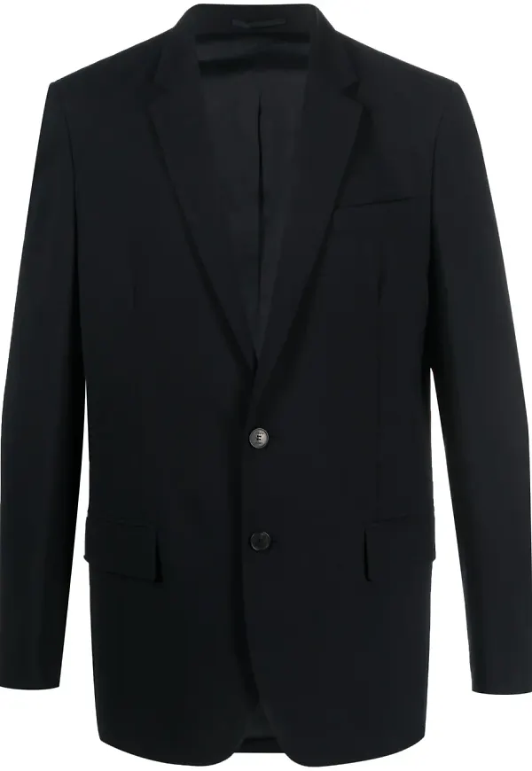 MODES GARMENTS figursydd enkelknäppt blazer - Blå