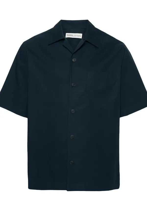 MODES GARMENTS kortärmad poplinskjorta - Blå