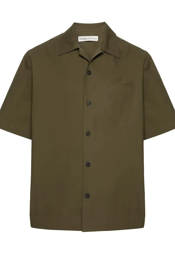 MODES GARMENTS kortärmad poplinskjorta - Grön