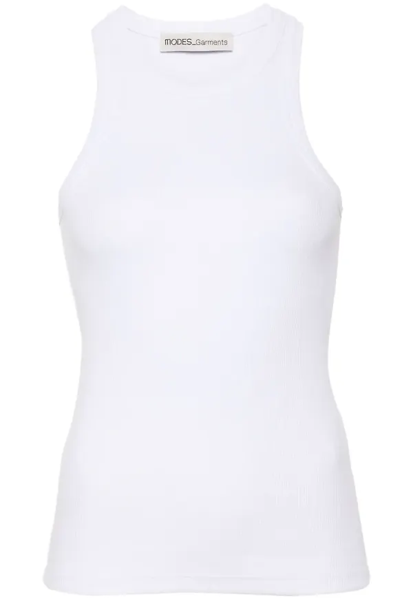 MODES GARMENTS ribbat linne - Vit