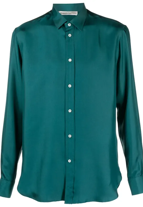 MODES GARMENTS skjorta med knäppning - Grön
