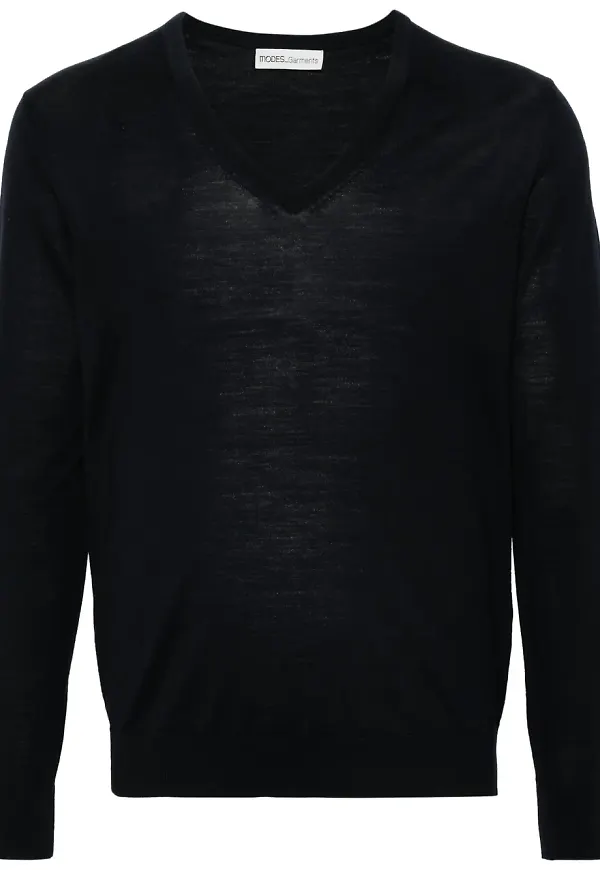 MODES GARMENTS v-ringad tröja - Blå